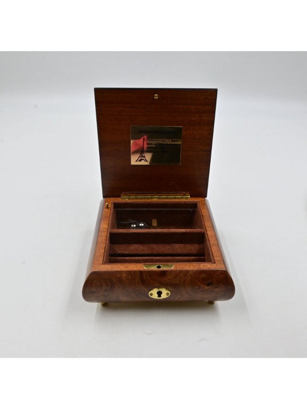 Reuge Music Jewelry Box I Love Paris Italy Hyundai Dealer Show Vintage 2000 - Picture 7 of 11